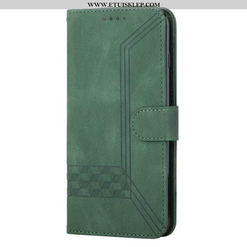 Etui Folio do Samsung Galaxy M12 / A12 Diamentowe Linie I Tekstura